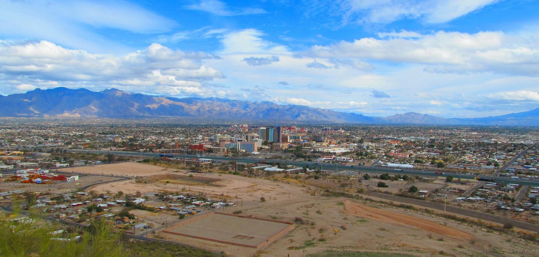 Strippers Tucson, aerial view of the bachelor party hub in AZ
